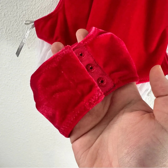 Boudoir Velvet Santa Teddy Bodysuit Christmas Intimate Lengerie Festive Small - Picture 9 of 13